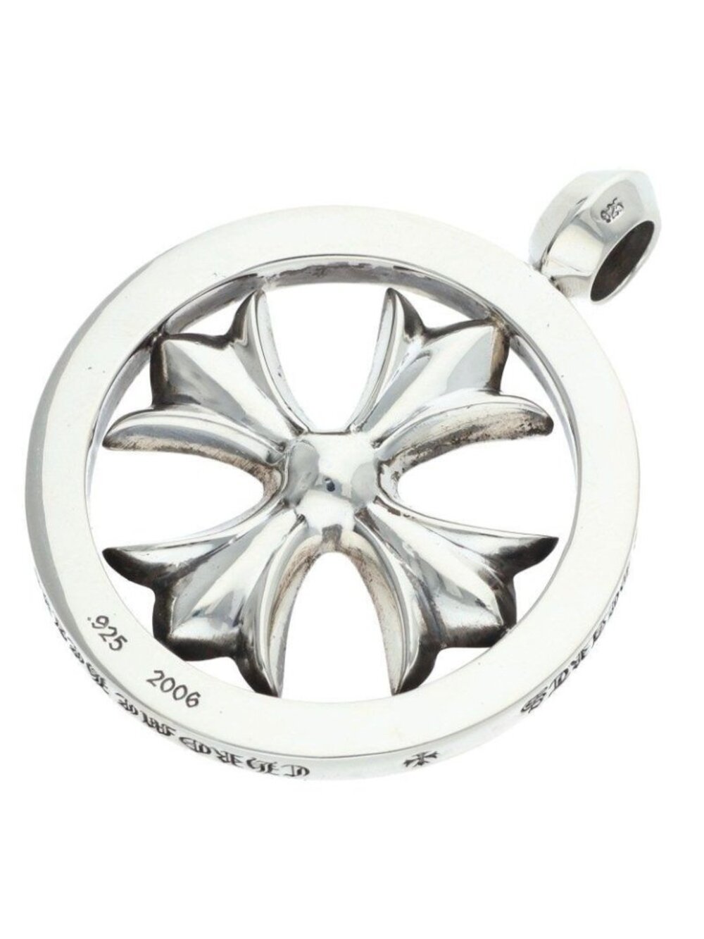 Chrome Hearts CH Plus Medalion CH Medallion Silver Necklace Top - Picture 2 of 5